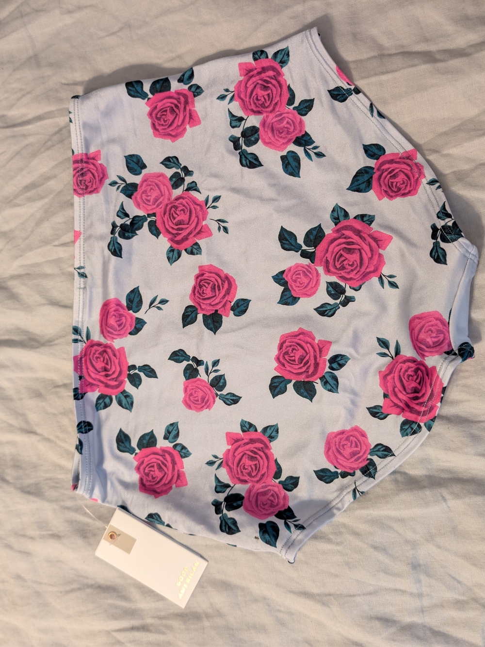 Good American Vintage Rose High Waisted Bikini Bottom Size M NWT - Picture 2 of 3